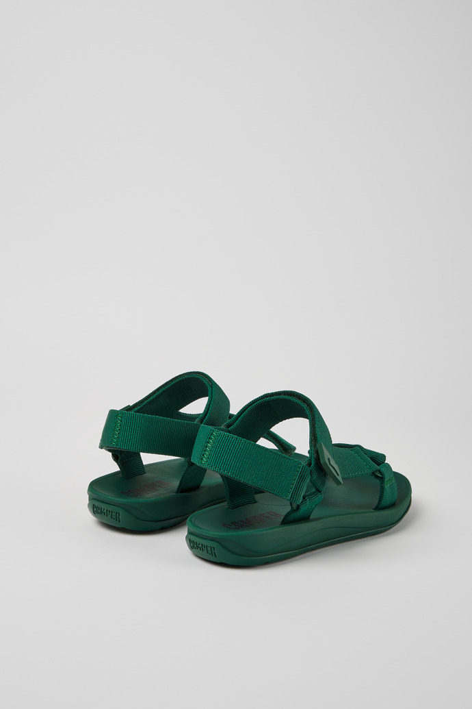 Match Green textile sandals for men