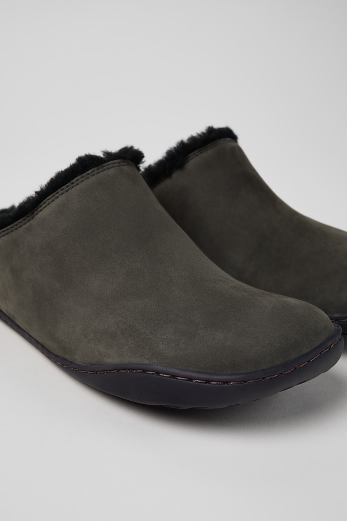 Peu Gray Nubuck Clogs for Women