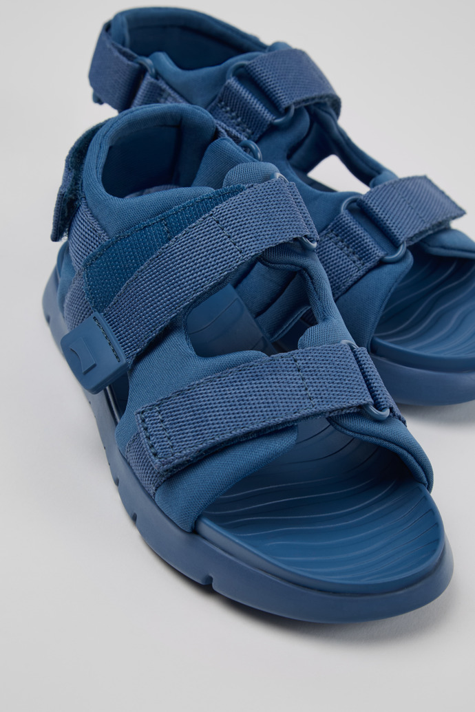 Oruga Blue Textile Sandals for Kids.