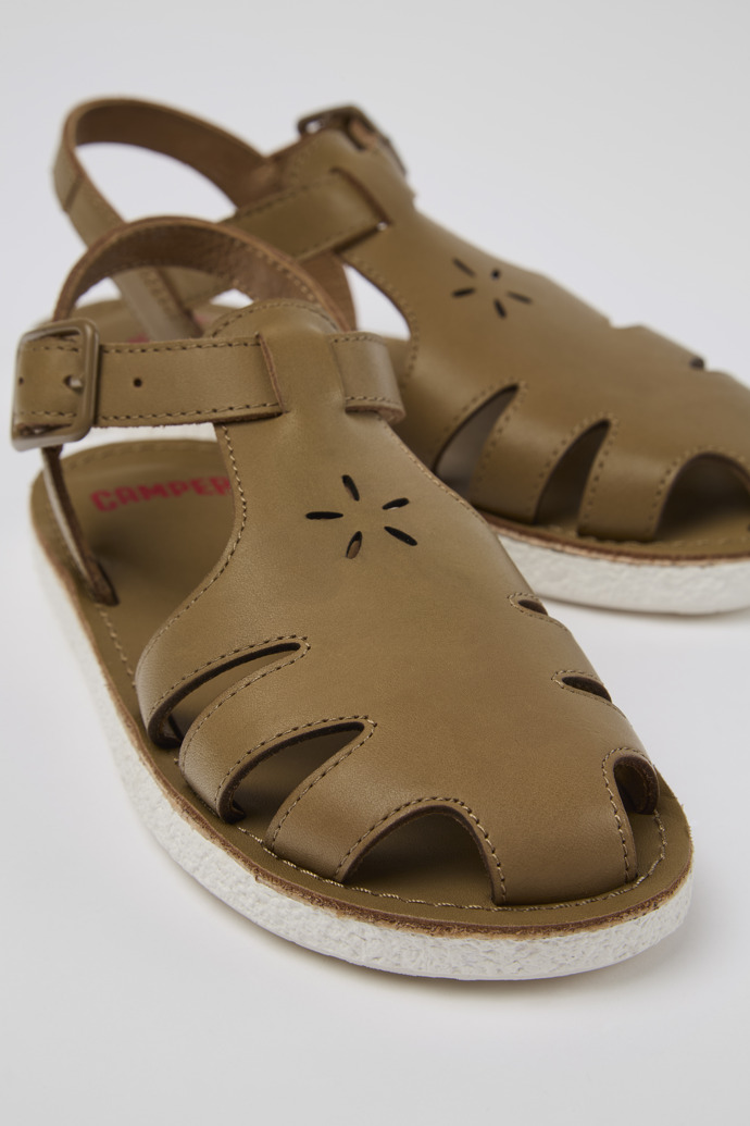 Miko Brown Leather Sandal