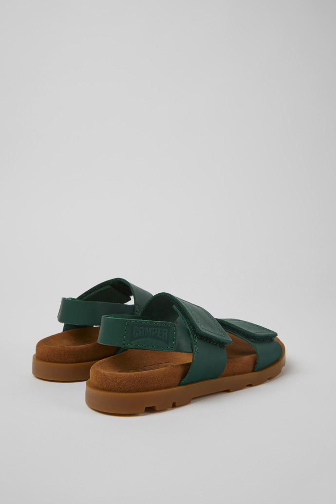 Brutus Sandal Green leather sandals for kids