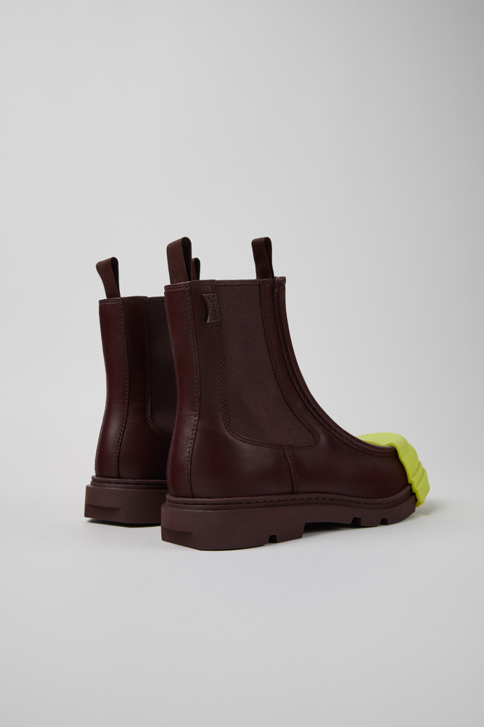 Junction Burgundy Leather Ankle Boot for Men