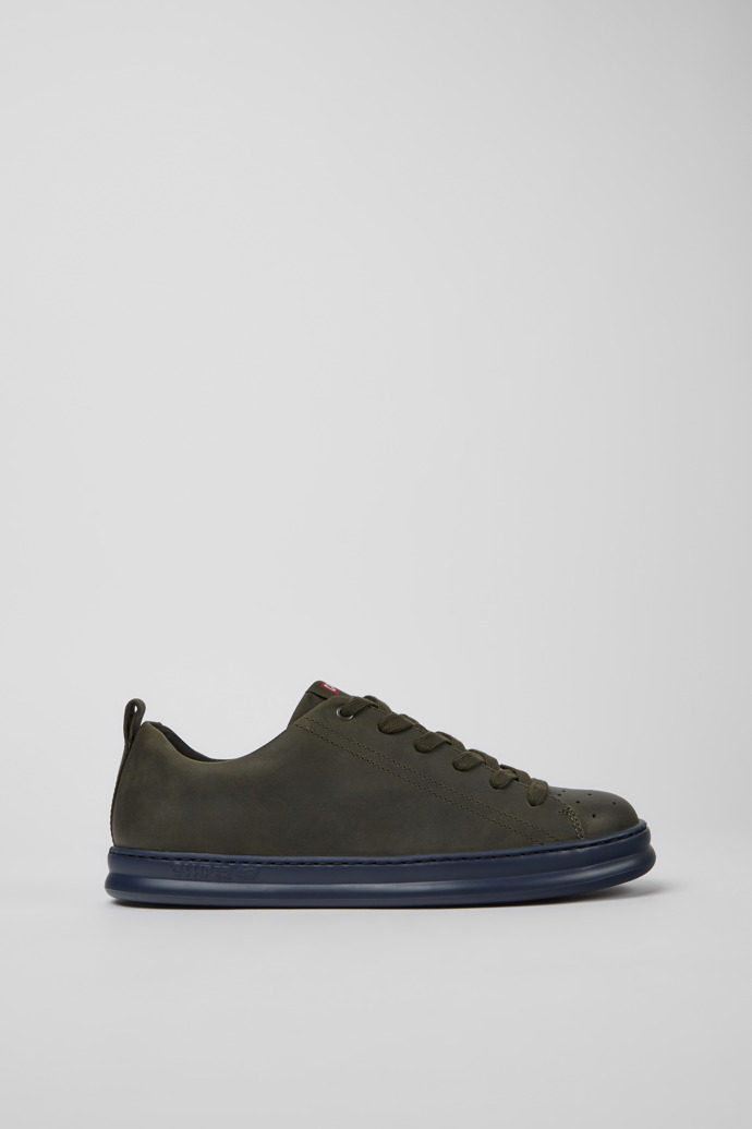 Runner Green leather sneakers for men