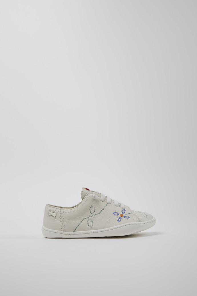 Twins White Leather Kids' Shoes for Children.