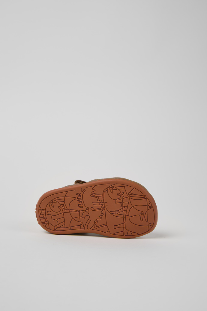 Bicho Brown Leather Kids' Sandals.