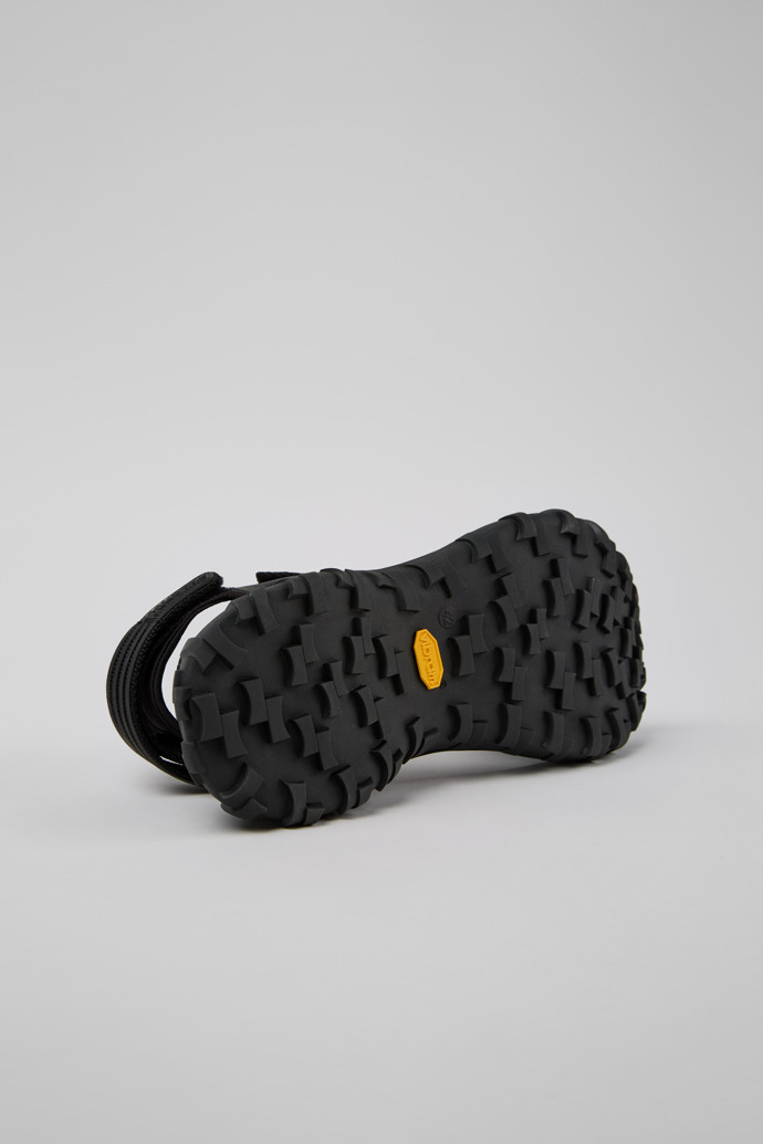 Drift Trail Sandal Black Recycled PET/Leather Sandals for Men.