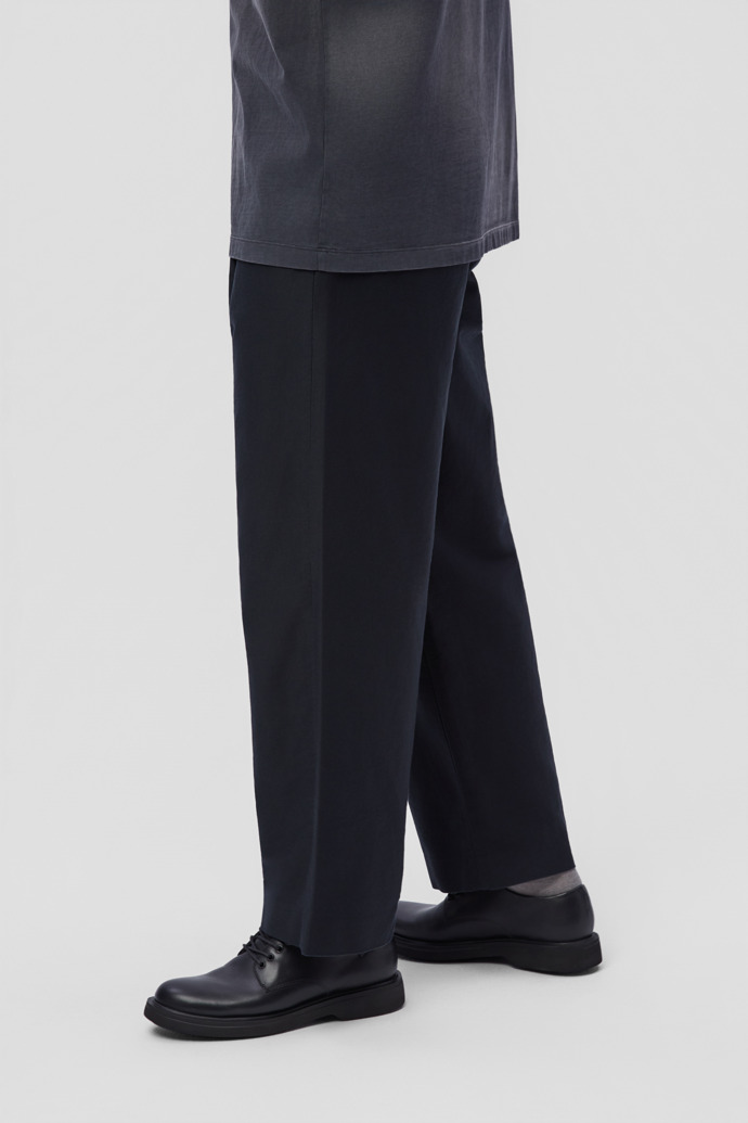 Norman Black Leather Shoes for Men.