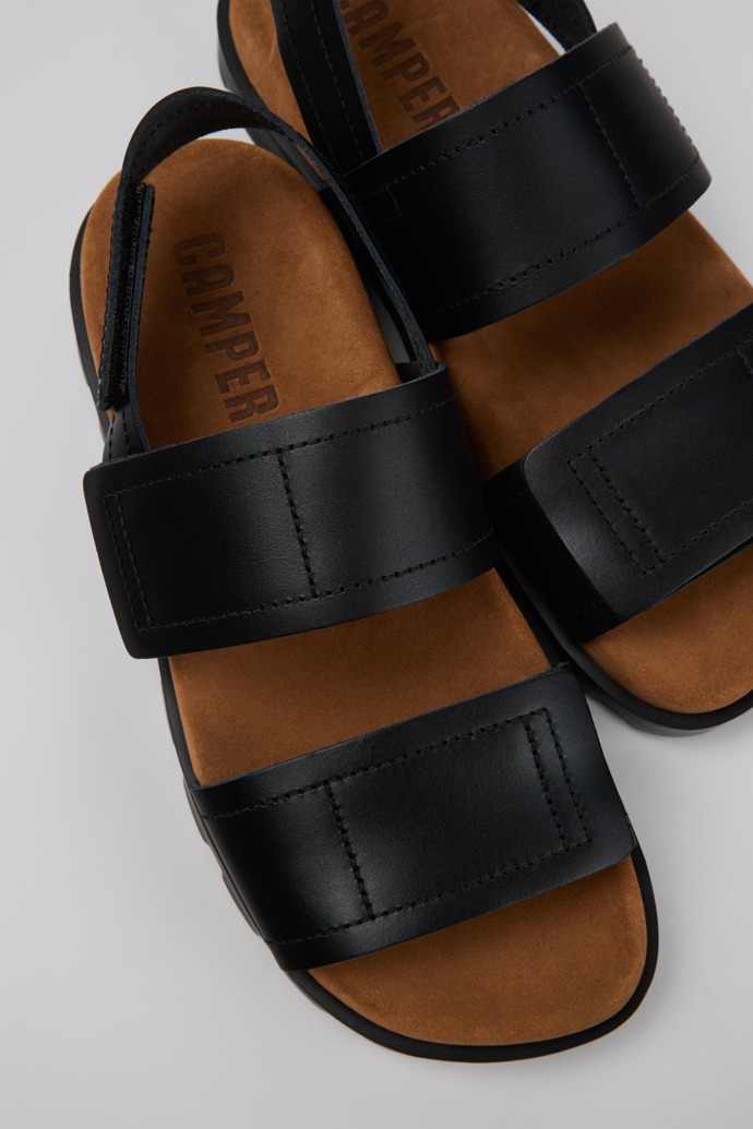 Brutus Sandal Black Leather Sandals for Women.