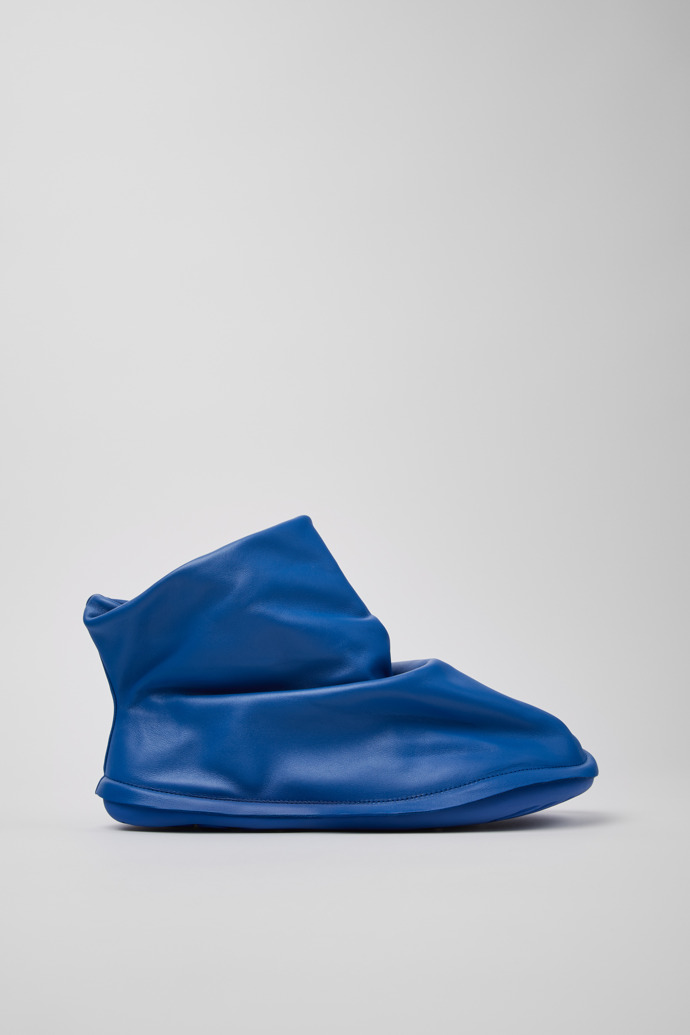 Camper x ISSEY MIYAKE - Peu Form Blue Leather Ankle Boots for Men.