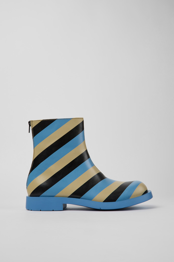 MIL 1978 Multicolored leather ankle boots for men