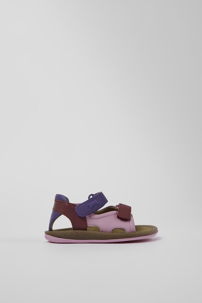 Twins Multicolored Leather 2-Strap Sandal