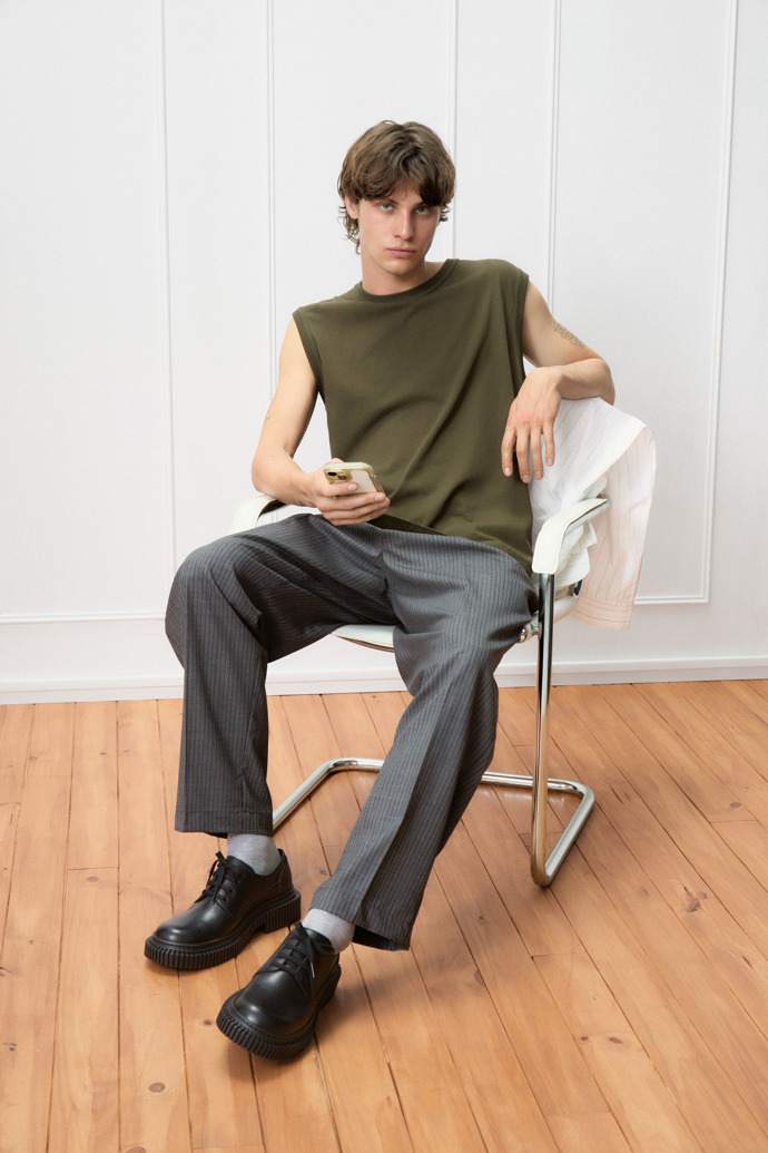 Pix Berlin Black Leather Shoes for Men.