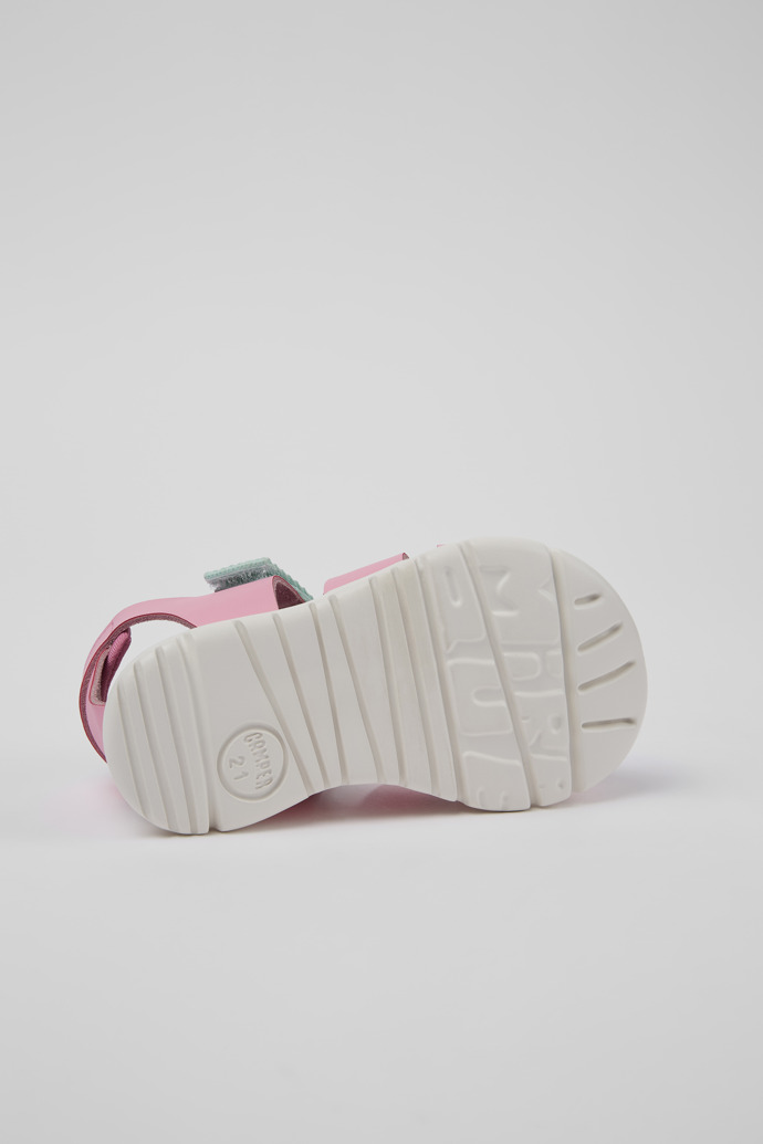 Oruga Pink Leather/Textile Sandal