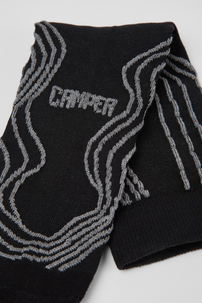 Socks Black-gray organic cotton socks.