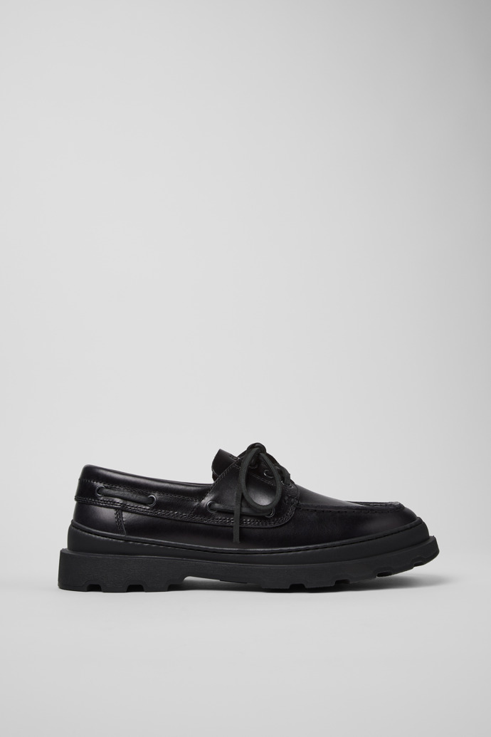 Brutus+ Black Leather Moccasins for Men.