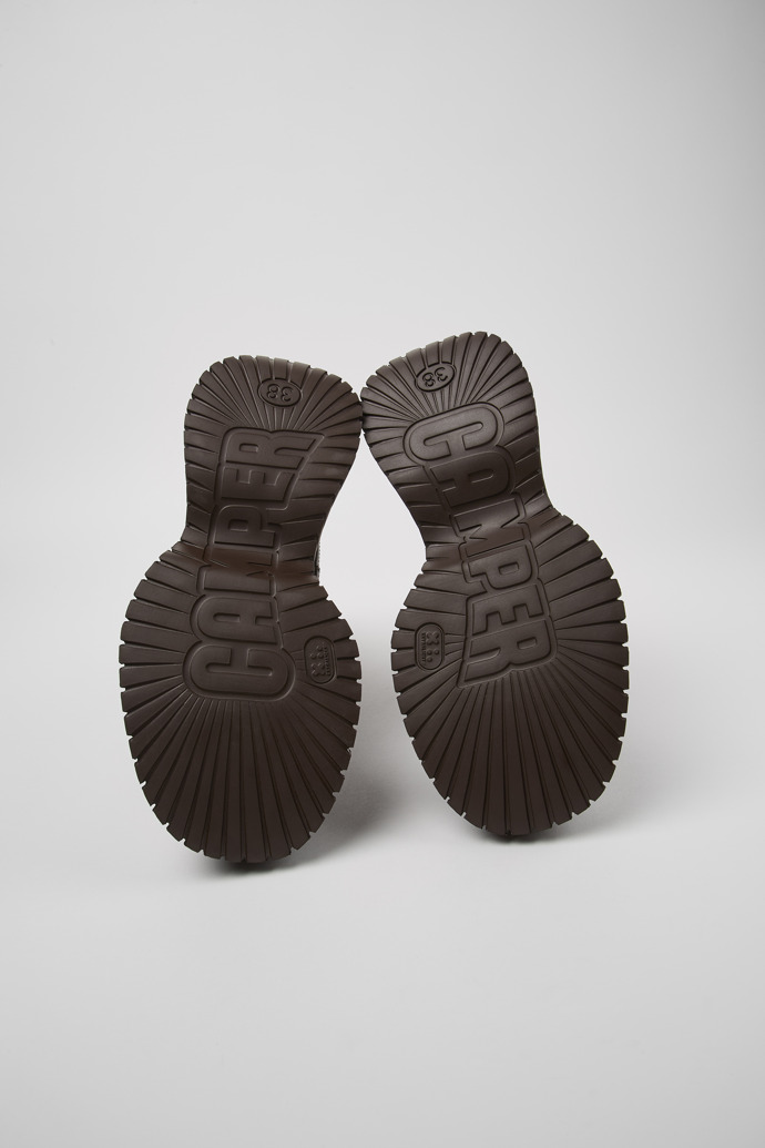 BCN Brown leather chelsea boots for women