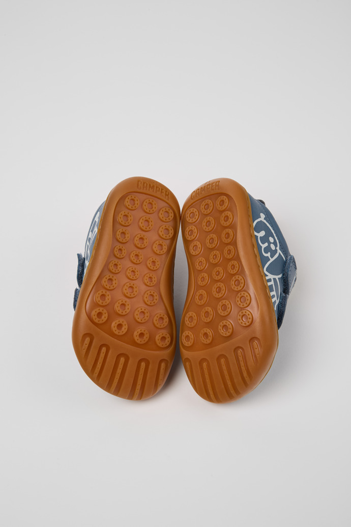 Twins Gray and white leather shoes for kids