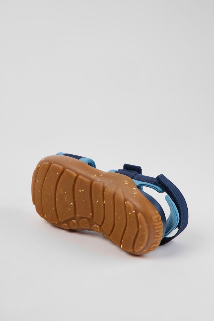 Wous Blue textile sandals for kids