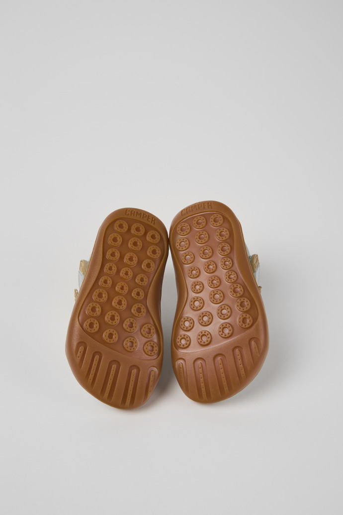 Peu Silver Leather Kids' Shoes.