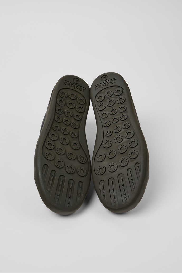 Peu Touring Black Leather Sneaker Boots for Men.