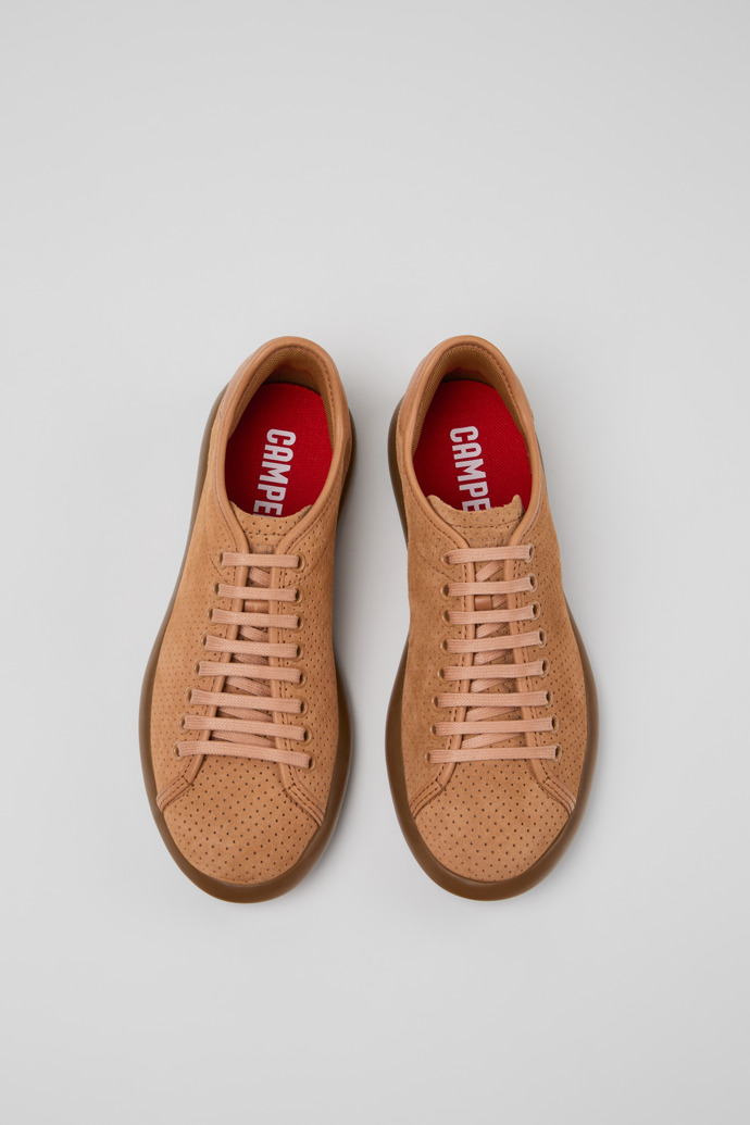 Pelotas Soller Nude Nubuck and Leather Sneakers for Women.