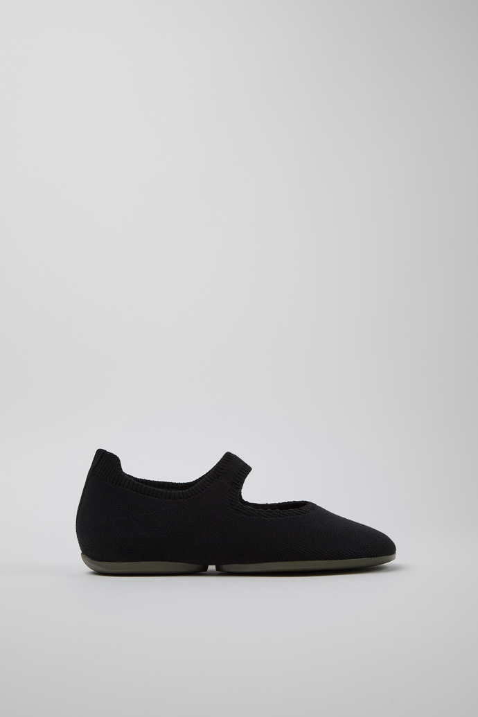 Right Black Textile Women's Shoe.