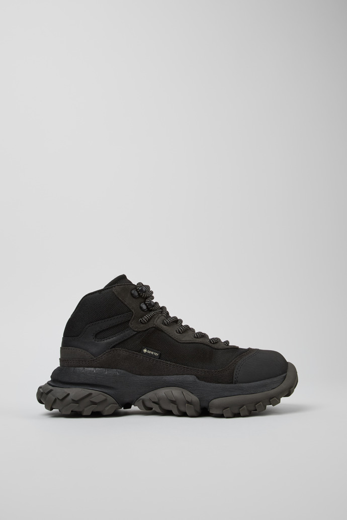 Karst Trek GORE-TEX Black and Gray Textile and Nubuck Ankle Boots for Women.