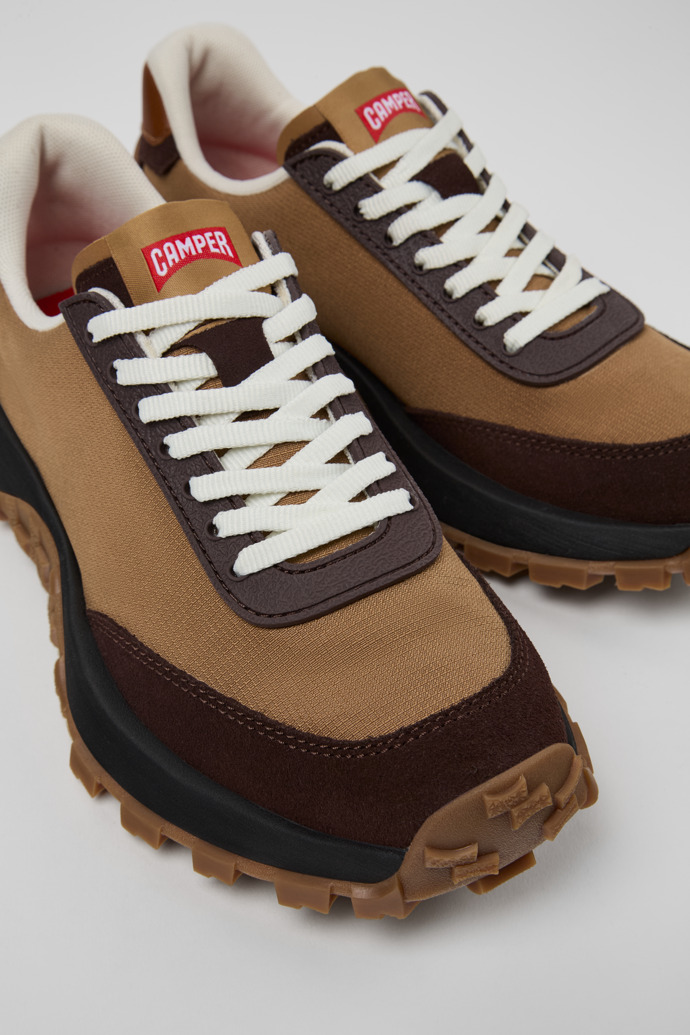 Drift Trail VIBRAM Brown textile and nubuck sneakers for women