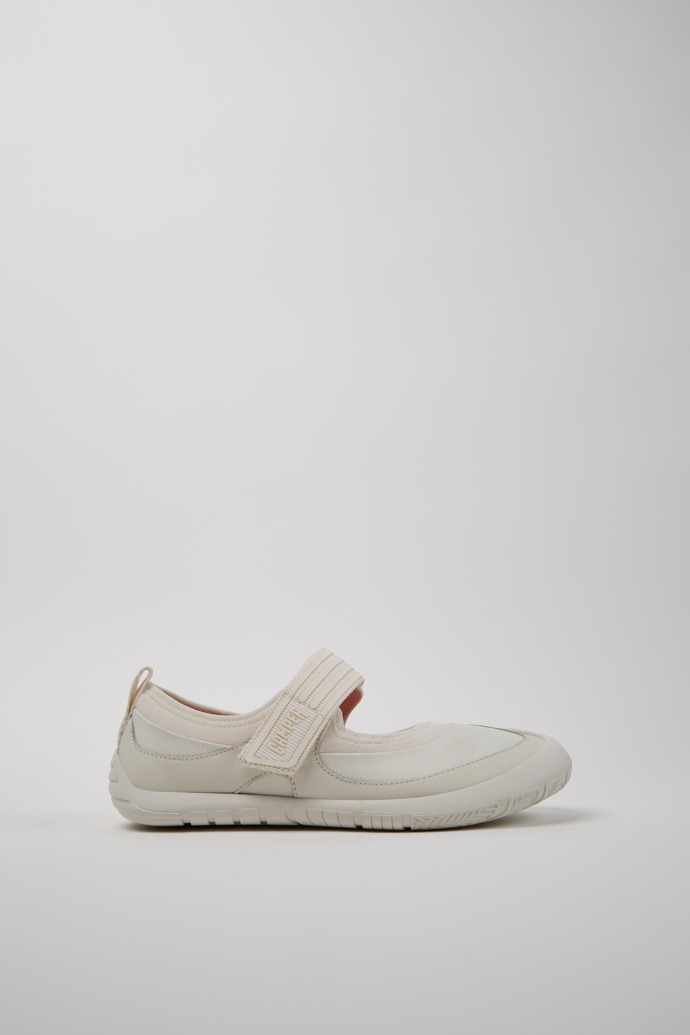 Path White Leather Women's Sneakers.