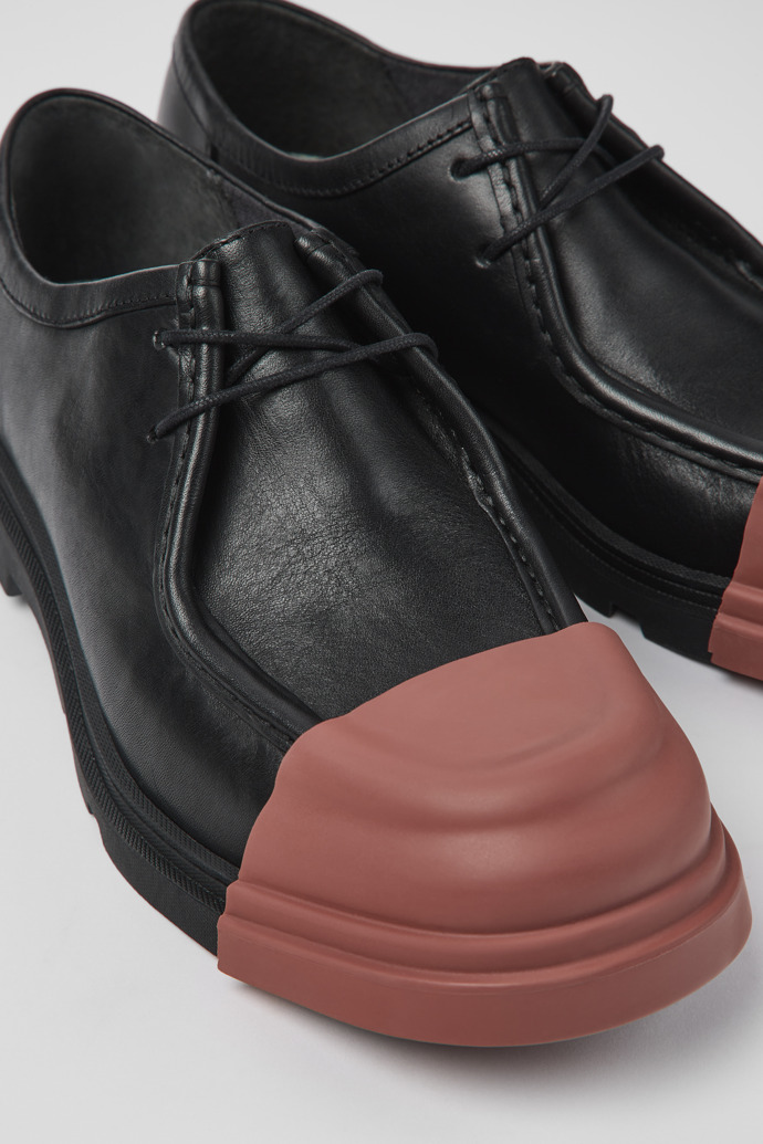 Junction Black Leather Wallabee for Men