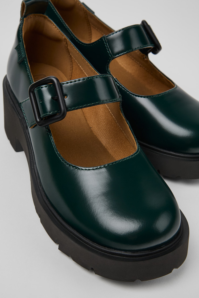 Milah Green Leather Mary Jane for Women