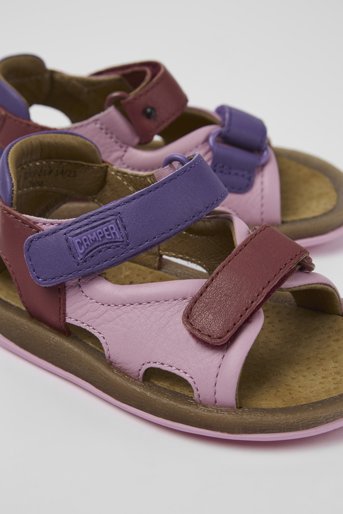 Twins Multicolored Leather 2-Strap Sandal