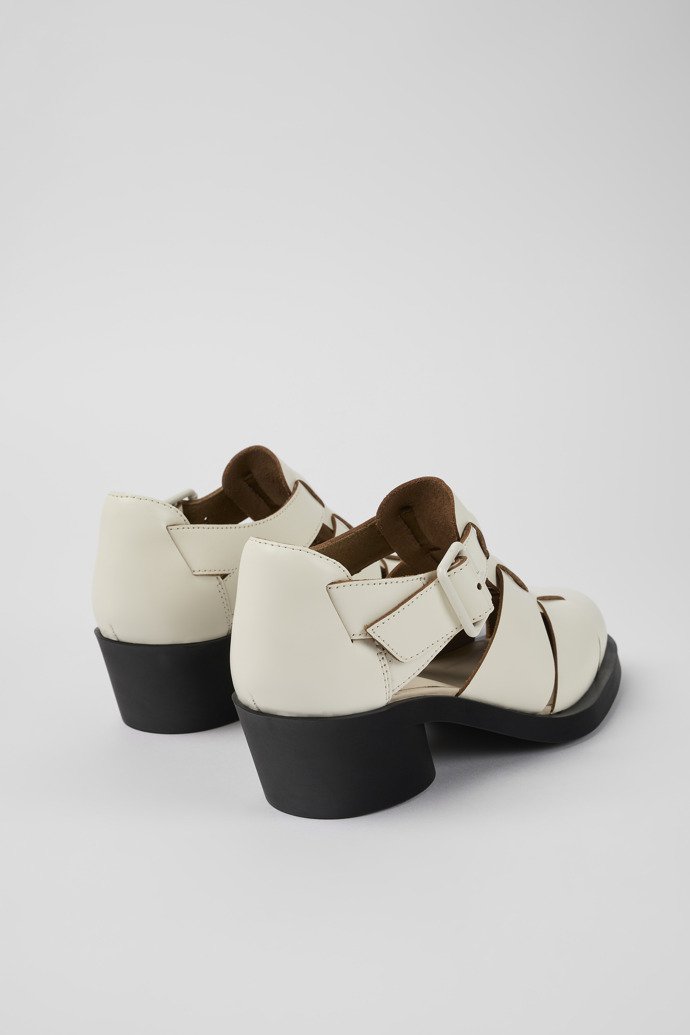 Bonnie White Leather Sandal for Women