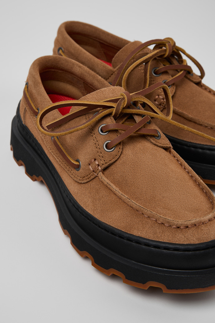 Brutus+ Brown Nubuck Shoes for Women.