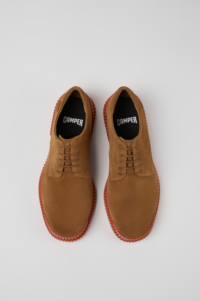 Pix Brown Suede Shoes for Men.