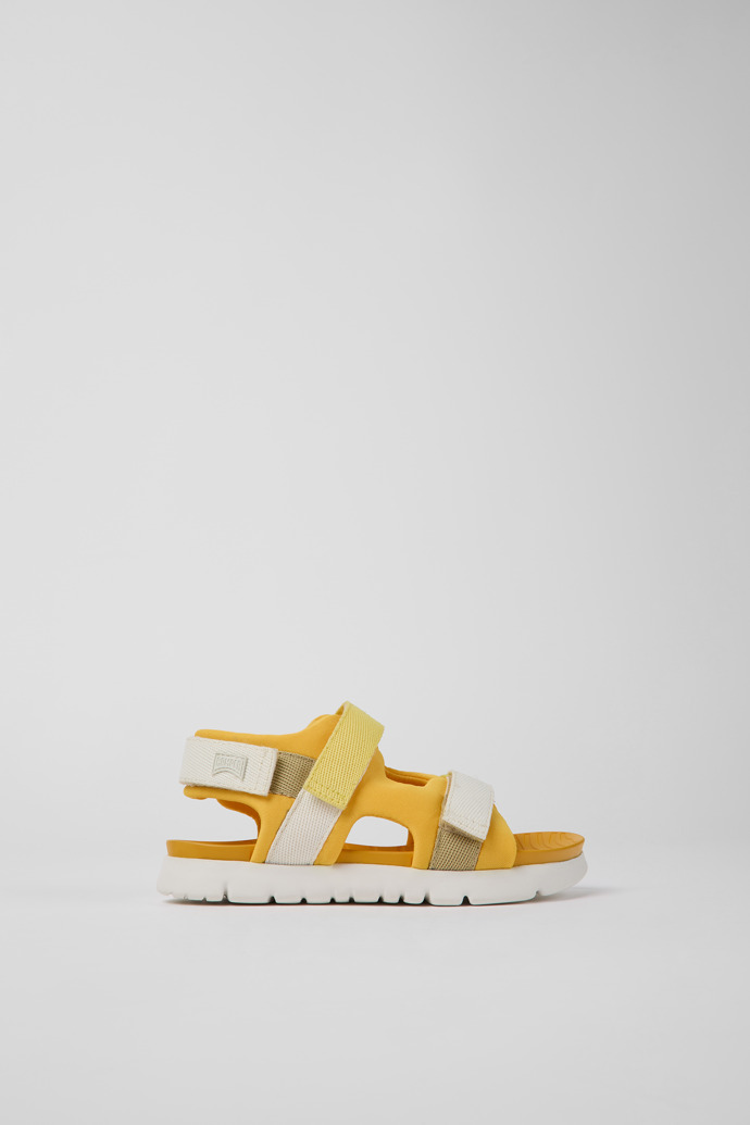 Twins Orange textile sandals for kids