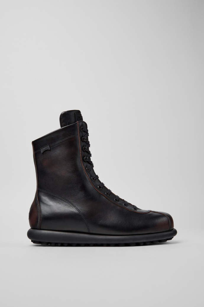 Pelotas Multicolor Leather Mid Boots for Men.