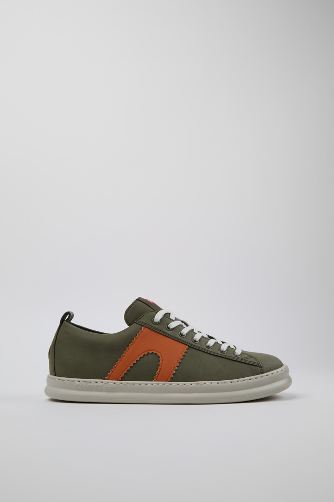 Runner Multicolor Recycled Leather Men's Sneakers.