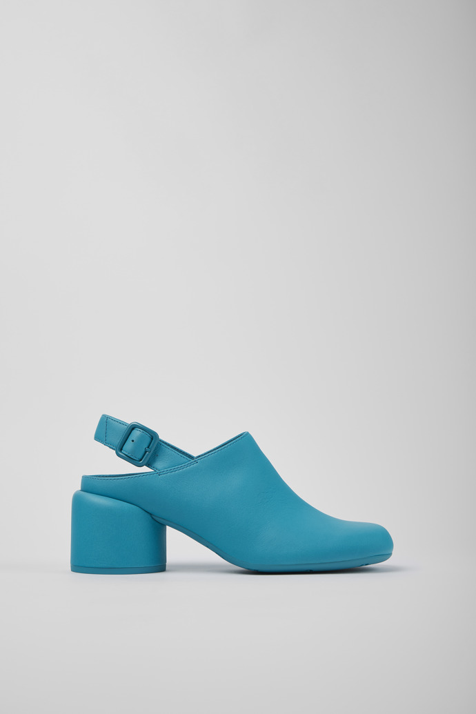 Niki Blue leather heels for women