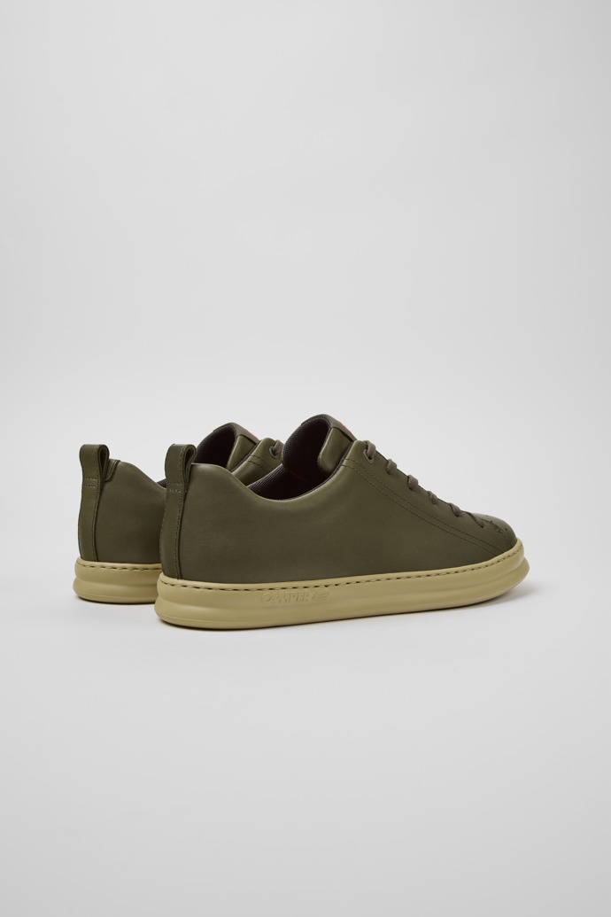 Runner Green Leather Men's Sneakers.
