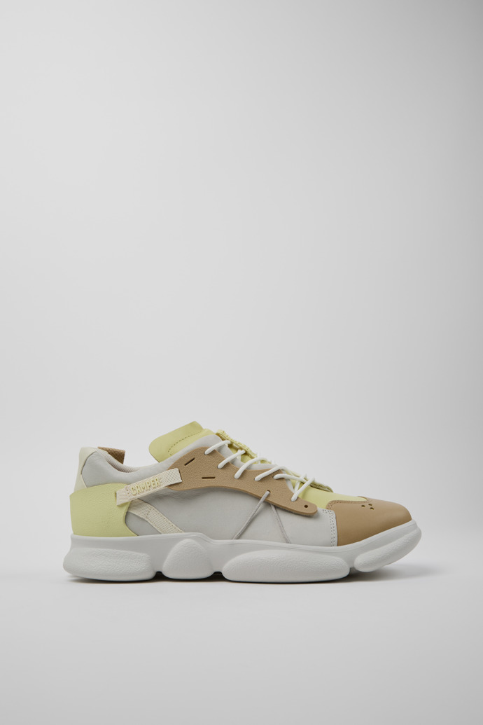 Twins Multicolor Leather/Textile Sneakers for Men.