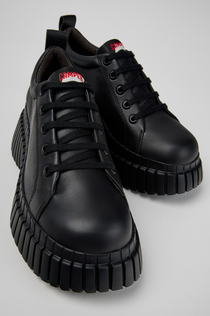 Pix BCN Black Leather Shoes for Women.