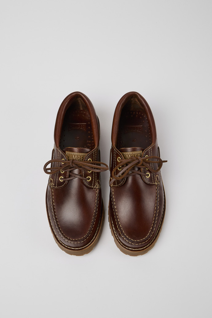 Nautico Brown Leather Moccasins for Men.