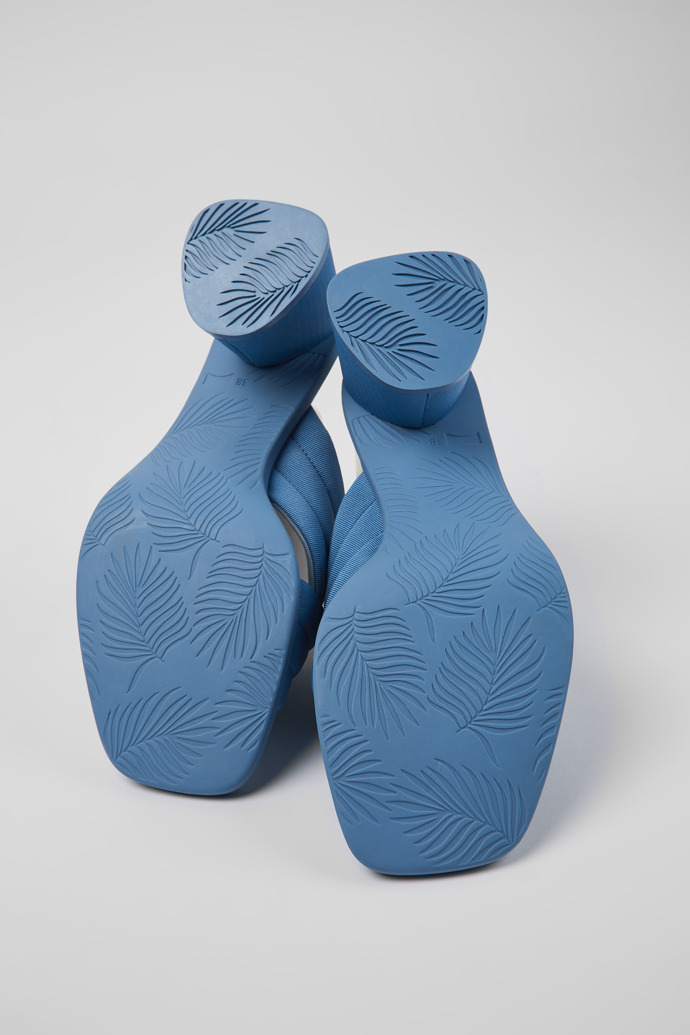 Kiara Blue textile sandals for women