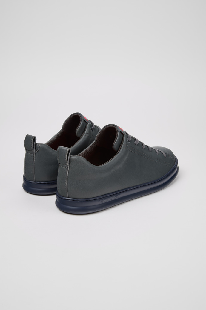 Runner Gray Leather Sneakers for Men.