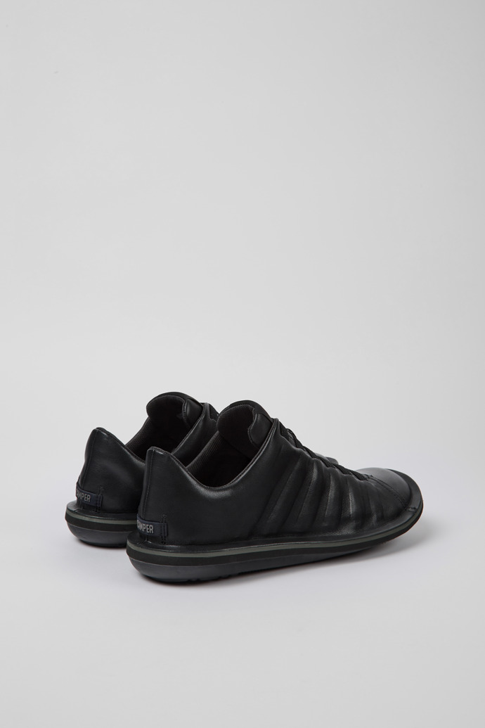 Beetle Black Leather Shoes for Men.