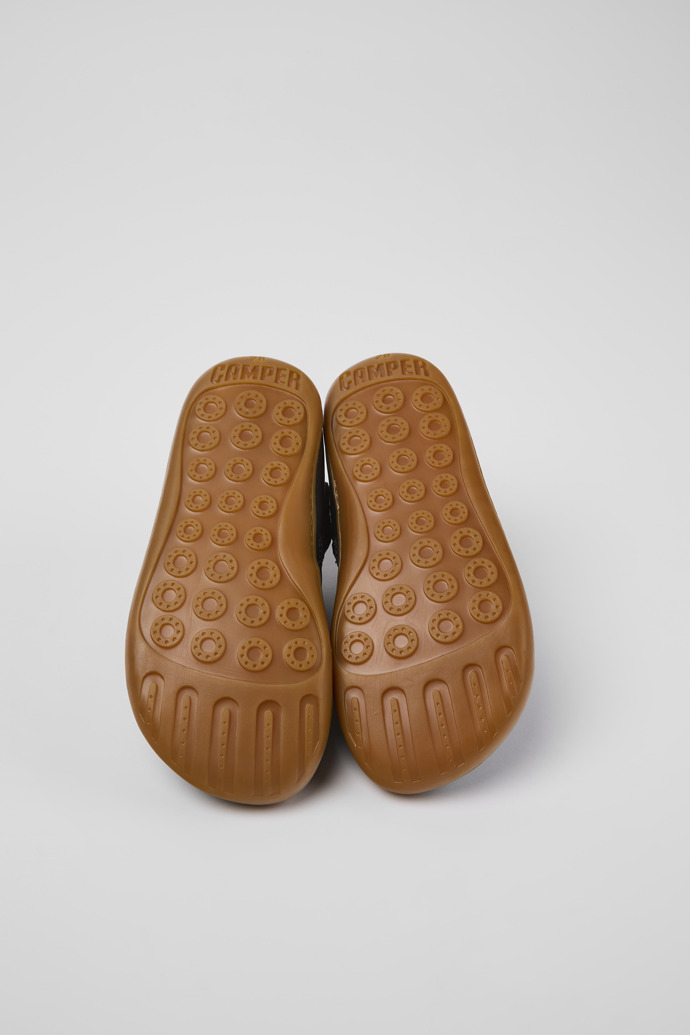 Peu Blue Leather Ankle Boots for Kids.