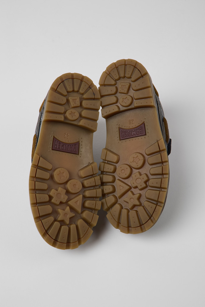 Compas Blue Leather Nautical Shoes for Kids.