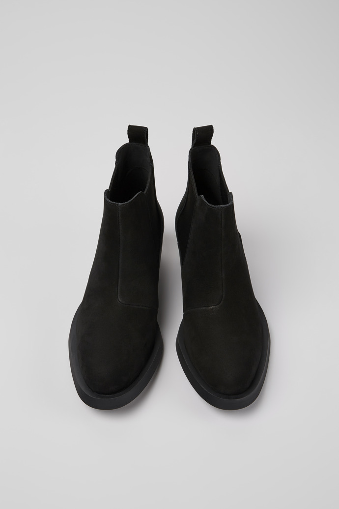 Bonnie Black nubuck ankle boots for women