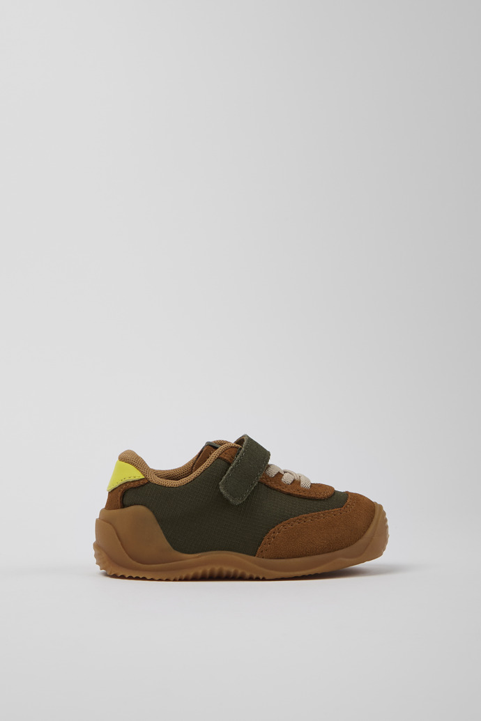 Dadda Green textile and nubuck sneakers for kids